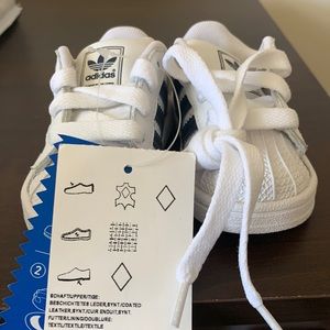 Kids Navy Blue 3K Adidas Superstar